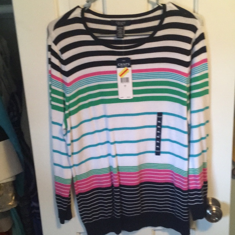 Chaps NWT striped Sweater